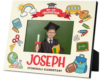 Personalized Graduation For Kids, Preschool Graduation, Kindergarten Graduation Gift, End Of School Gift For Kids, Graduation Photo Frame