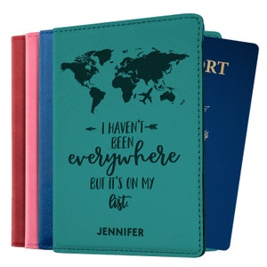 Passport Holder Personalized Passport Cover Passport Wallet  Passport Case, Engraved Passport Custom Passport Holder, Mother's Day 2024