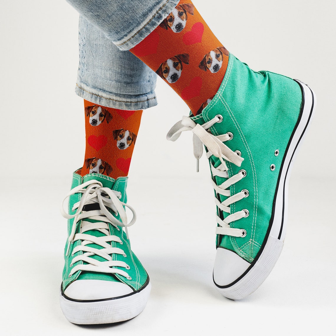 Custom Face Socks W Text Personalize Photo Sock W Face for Etsy