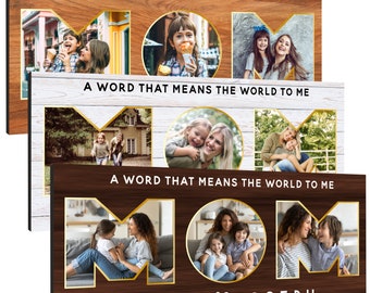 Personalized Mom Gift, Mom Sign, Personalized Gift for Mom, Gifts for Mom, Grandma Gifts from GrandKids, Daughter Photo Sign Grandma