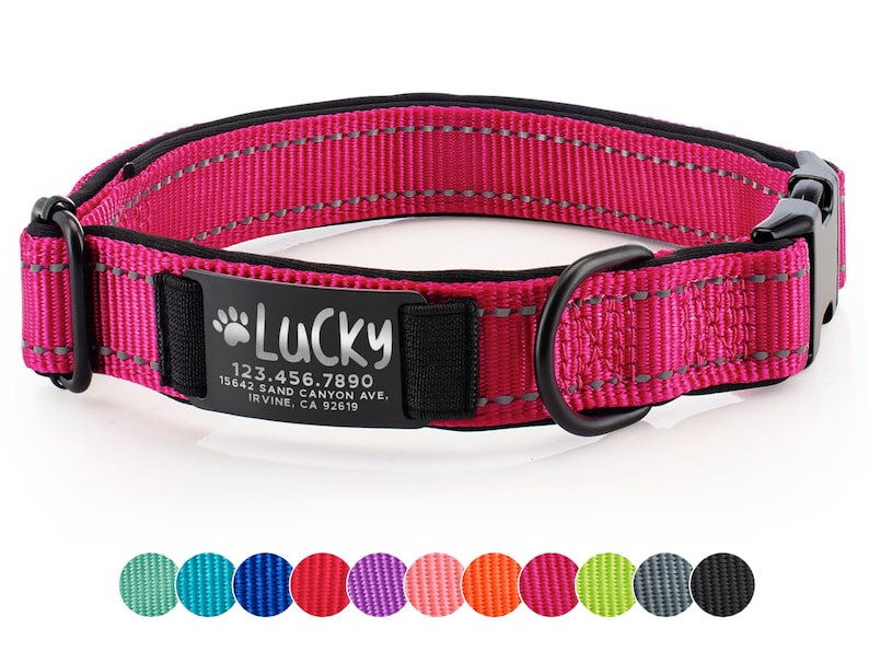 Dog Collar Personalized, Custom Dog Collar with Name and Phone Number, Engraved Puppy Collar, Dog Collar Girl, Pet Gifts for Dog Lovers bild 4