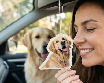Custom Pet Car Air Freshener, Pet Photo Car Scent, Car Air Freshener, Car Freshie Picture Freshener, Dog Air Freshener, Pet Air Freshener
