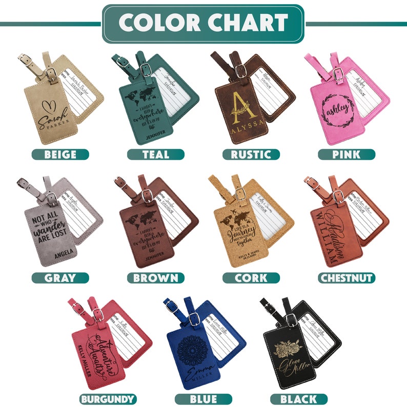 Personalized Luggage Tags Mr and Mrs Wedding Luggage Tags Etsy