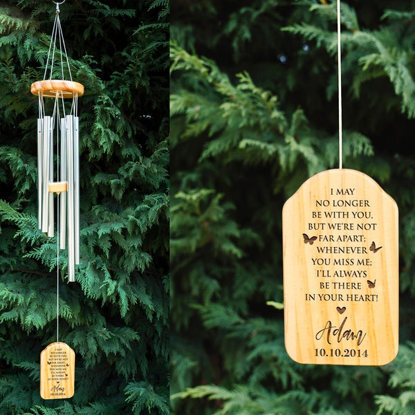 Memorial Wind Chime Personalized Sympathy Wind Chime Gift Memory Windchime Bereavement Gift Memorial Gift In Memory of Wind Chime Christmas