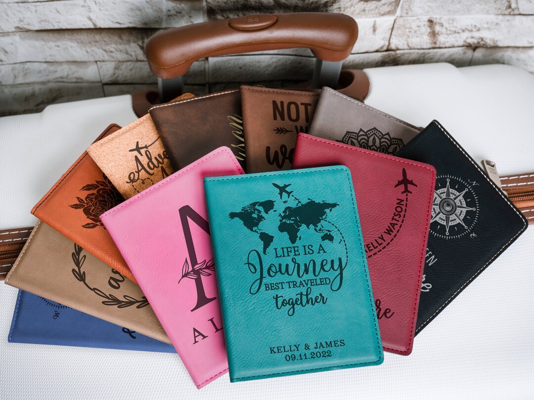Passport Holder Personalized Passport Cover Passport Wallet Etsy