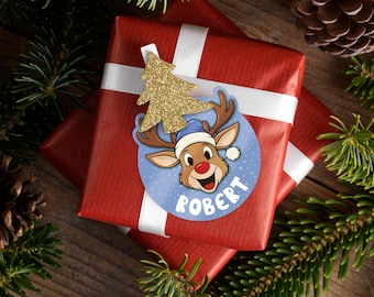 Kids Christmas Stickers, Personalized Christmas Present Labels, Custom Sticker Sheets, Personalized Xmas Gift Tags, Christmas Gift Stickers