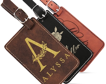 Personalized Luggage Tags Mr and Mrs, Wedding Luggage Tags, Honeymoon Gifts for Couple - Engraved Luggage Tags