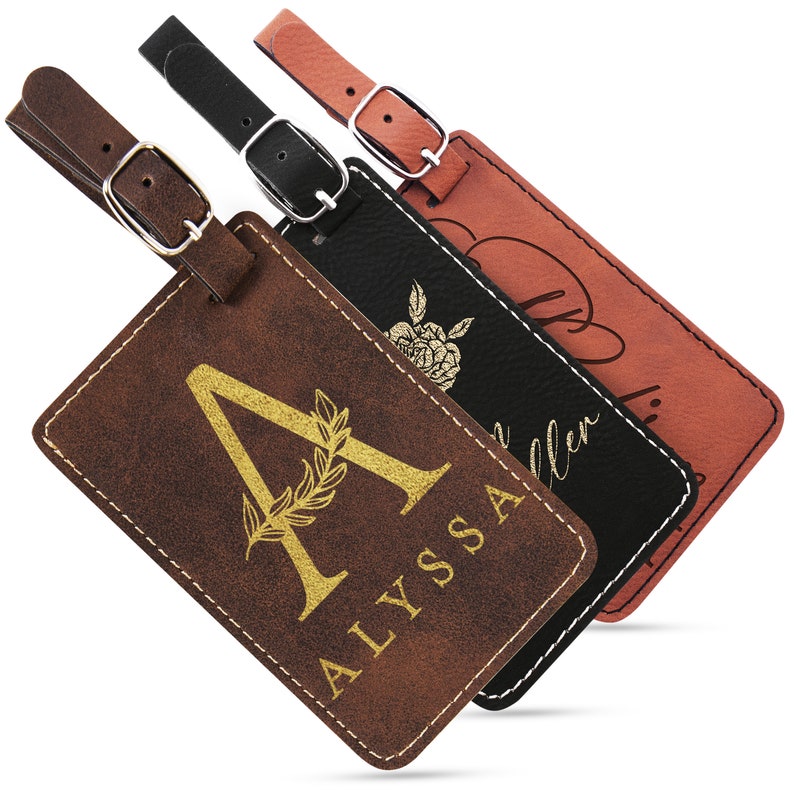 Personalized Luggage Tags Mr and Mrs Wedding Luggage Tags Etsy