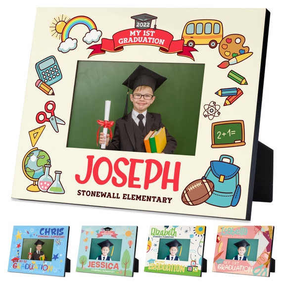 Personalized Graduation For Kids, Preschool Graduation, Kindergarten Graduation Gift, End Of School Gift For Kids, Graduation Photo Frame