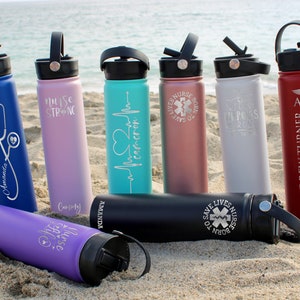 Cute Nurse Water Bottle Designs with Vinyl! - see kate sew