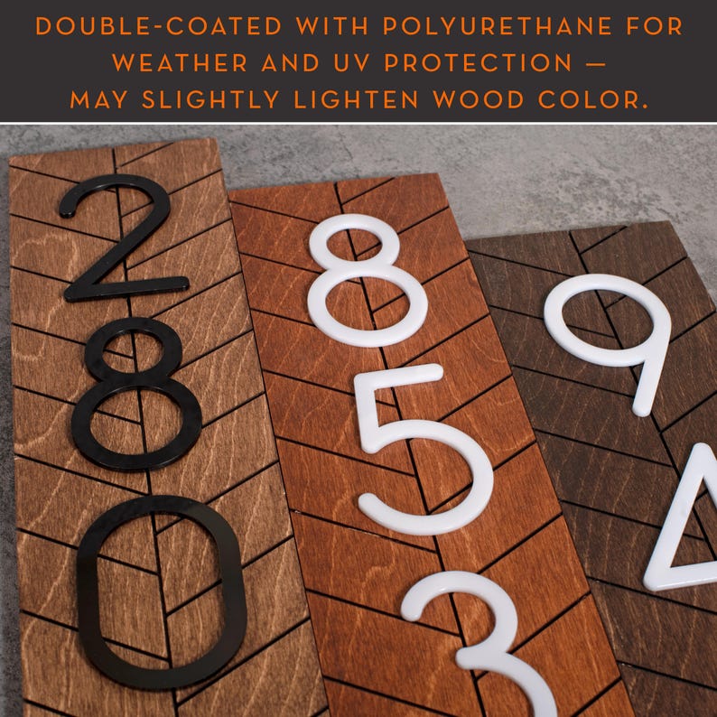 Chesapeake vertical address sign, modern address plaque, large house numbers, address number sign for outside personalized address sign home image 4