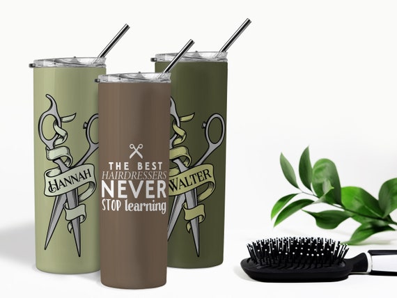 Tumbler Personalized Hairstylist Barber Gift Hair Stylist Salon Customized Gift for beautician Cosmetologist Hair Dresser