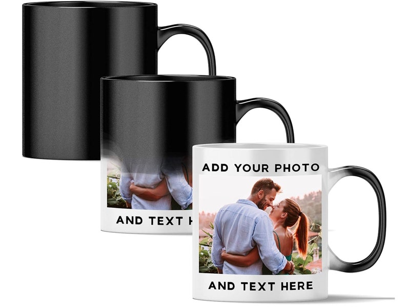 Custom Photo Coffee Mug 11 Oz or 15 oz, Personalized Mugs with Picture Text Name Photo GIfts Custom Mugs with Pictures, Taza Personalizadas image 4