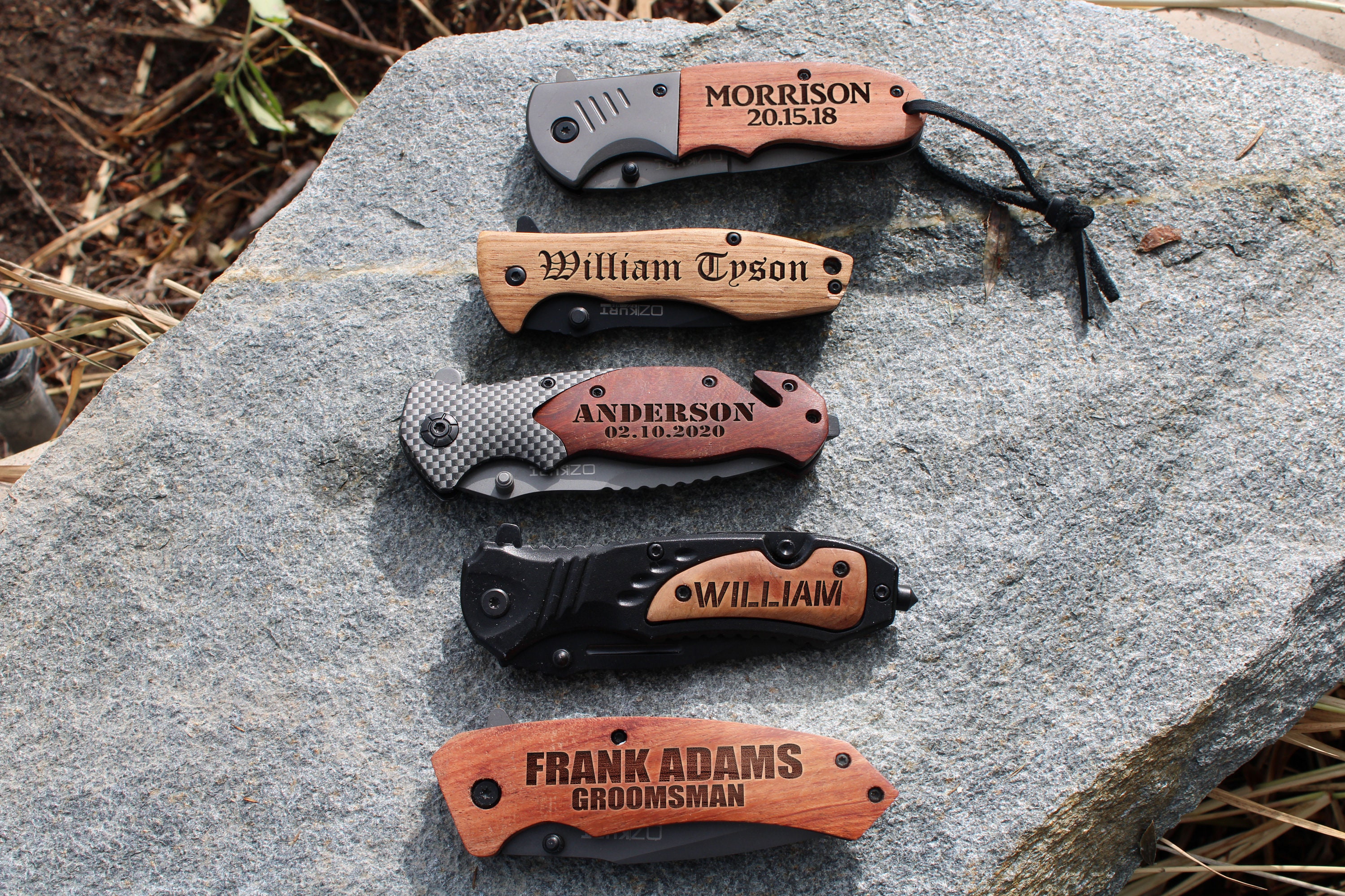 Engraved Pocket Knife,8 Different Style Gift for Him, Husband, Men, G…