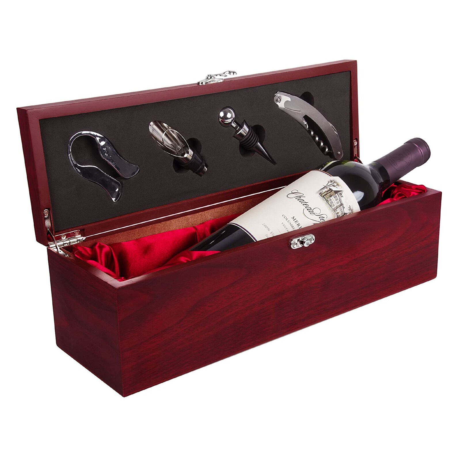 Wine Box Gift Set Personalized Wine Box Wedding Wine Box Etsy