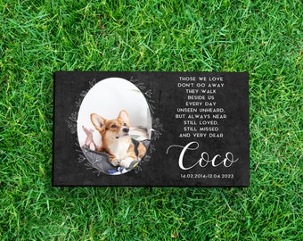 Personalized Memorial Pet Stone Personalized Pet Memorial Garden Stone, Pet Grave Marker, Pet Memorial Stone, Pet Loss Gift Cat Dog Memorial