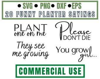 Funny Plant Svg Etsy