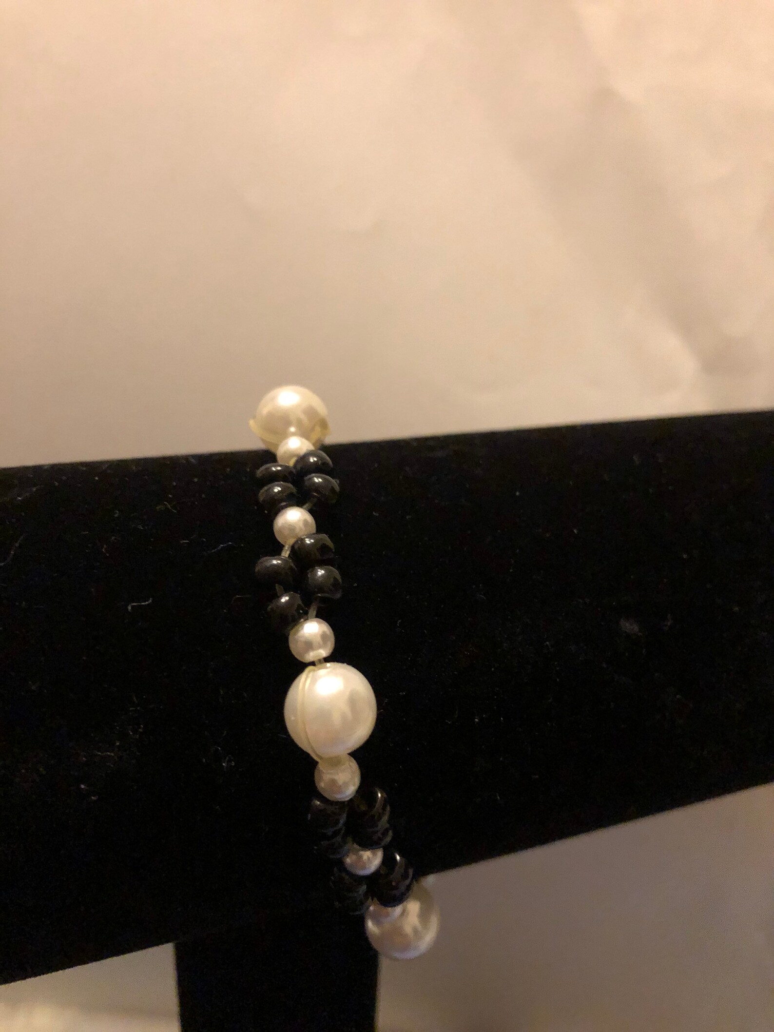 Black and White Bead Set Etsy