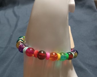 Pretty colorful beaded bracelet.