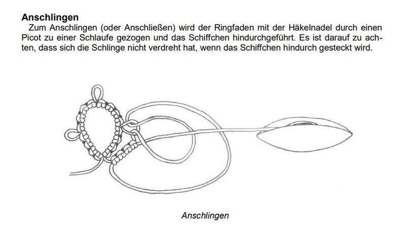 Anleitung für die Schiffchenspitze Occhi PDF Download Bild 4