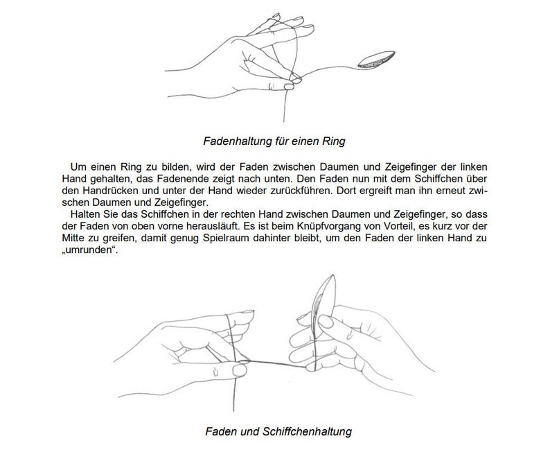 Anleitung für die Schiffchenspitze Occhi PDF Download Bild 2