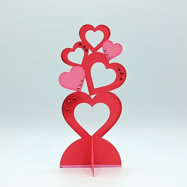 Heart Centerpiece SVG Cut File, Wedding Centerpiece SVG, Valentine Centerpiece Cricut File, Digital File