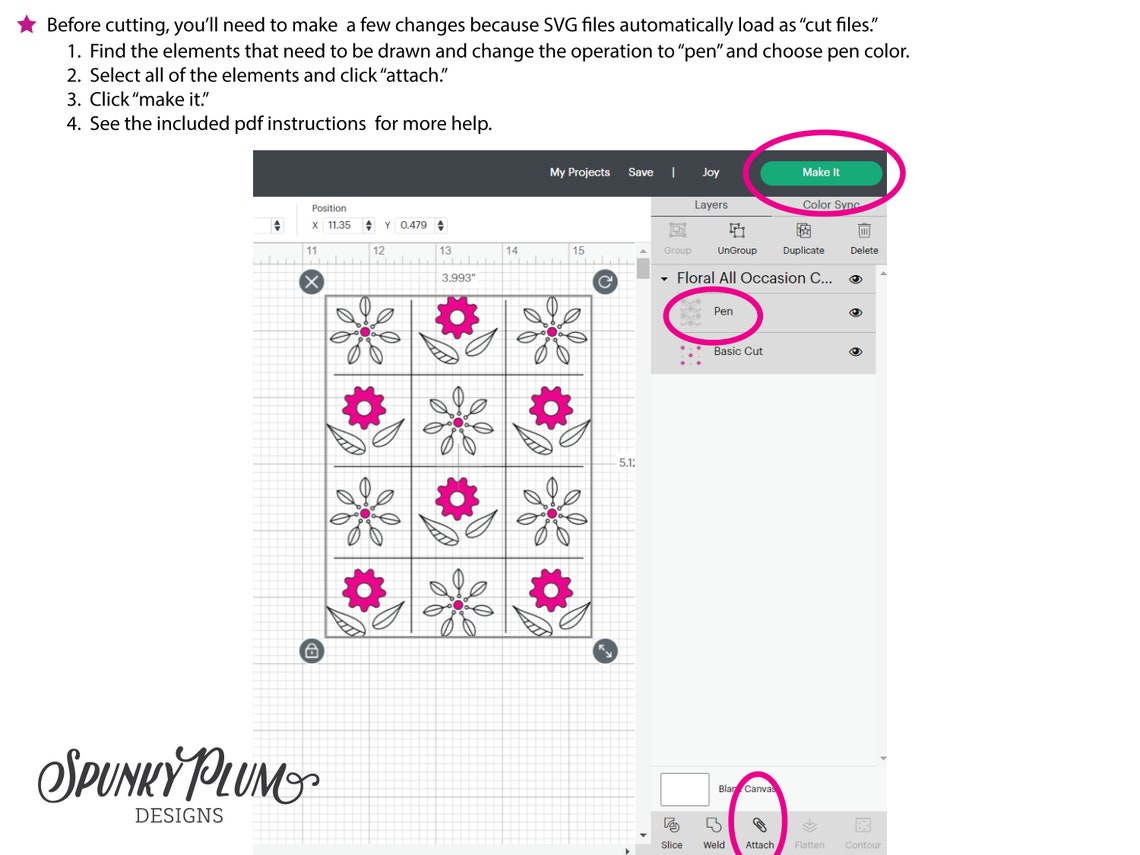 Cricut Joy Cutaway Card SVG Floral Alloccasion Cutaway Card Etsy