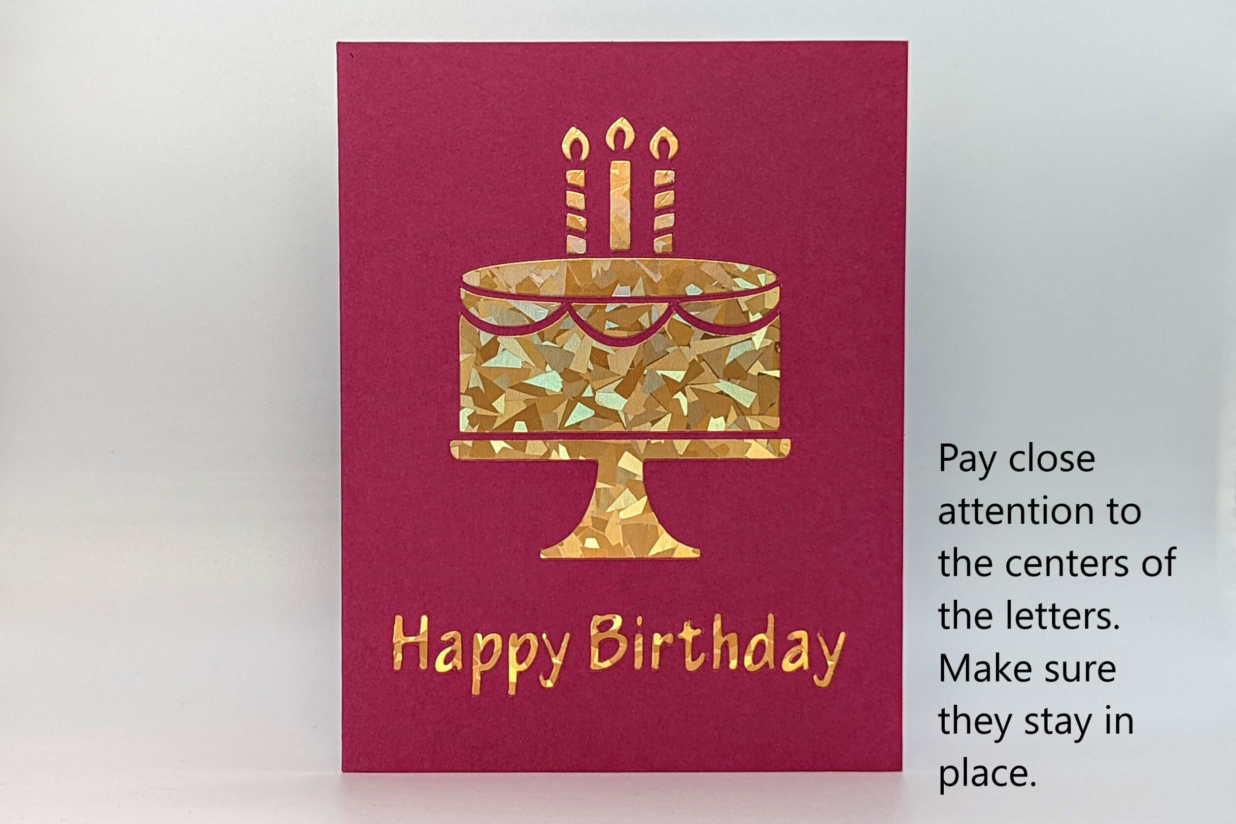 Cricut Joy Cutaway Card SVG Happy Birthday Cutaway Card SVG Etsy