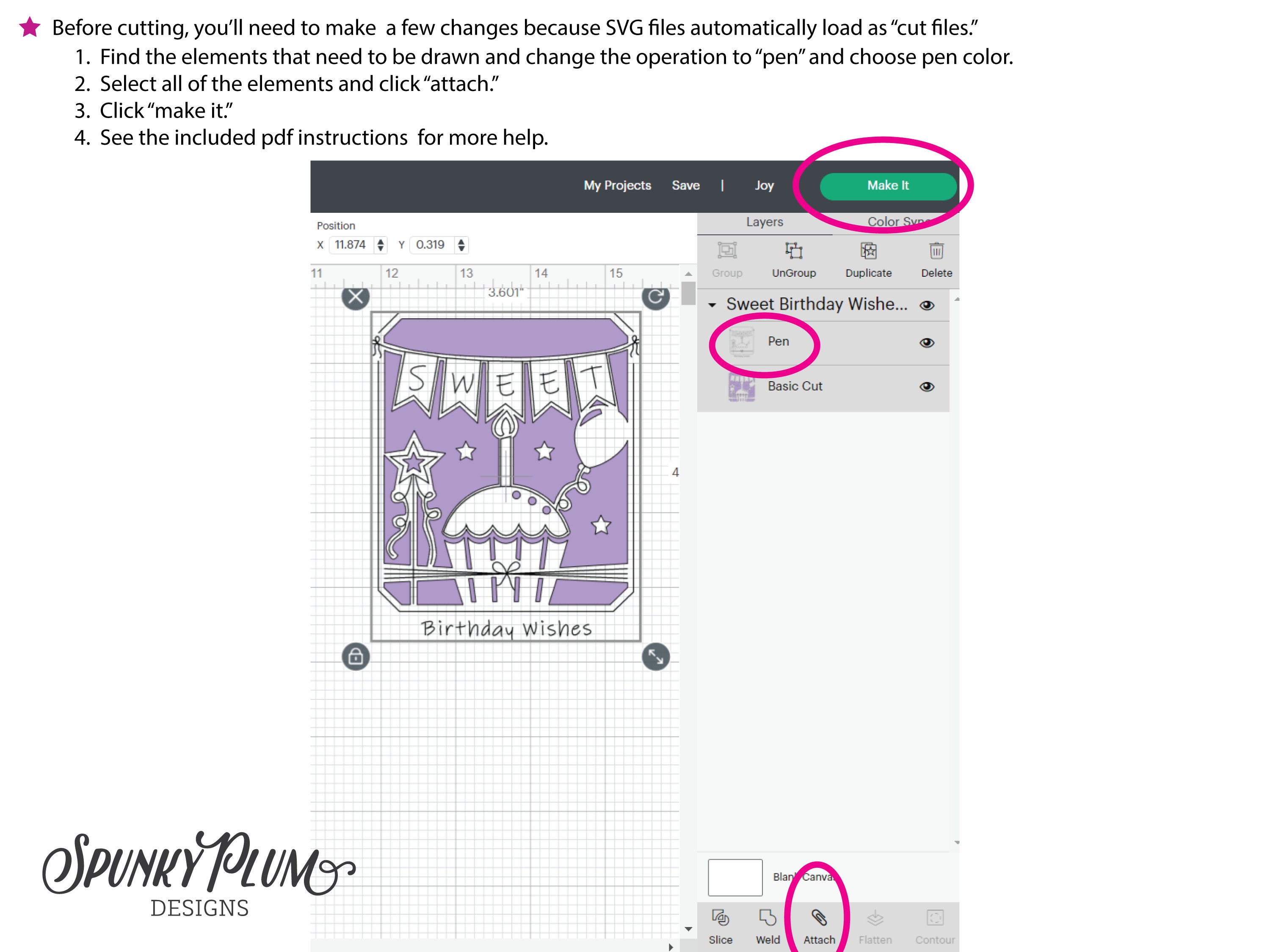 Cricut Joy Cutaway Card SVG Happy Birthday Cutaway Card SVG Etsy