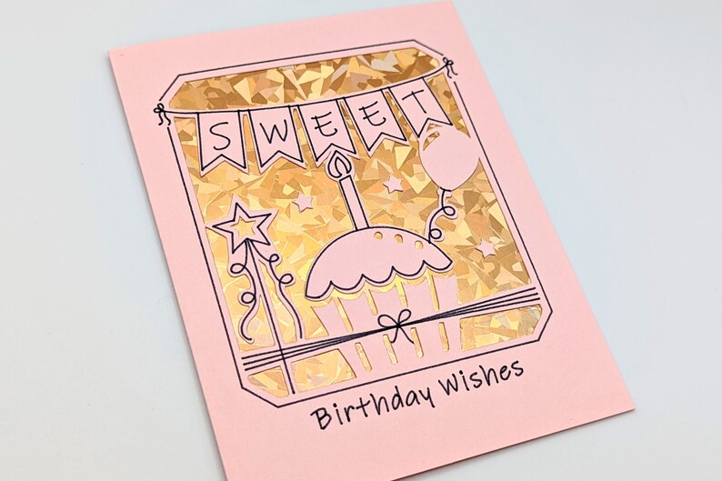 Cricut Joy Cutaway Card SVG Happy Birthday Cutaway Card SVG Etsy