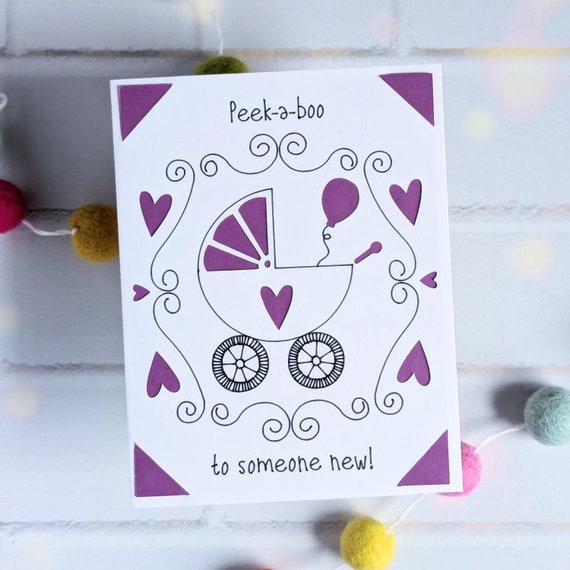 New Baby Card SVG Cut File, Greeting Card SVG, Baby Birthay svg file, Baby Shower, Cricut Joy, SVG File, Digital File