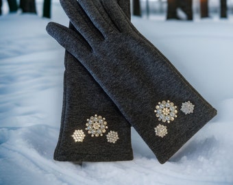 Gloves, Granite Glitter