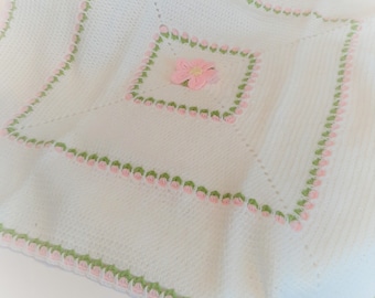 Baby Blanket, Summer Blossom, Sweatpea Collection