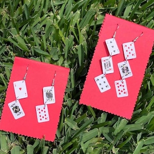 Playing Card Earrings