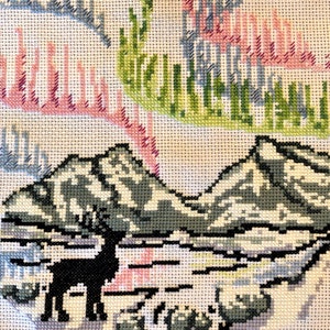 Aurora Borealis Cross Stitch Pattern