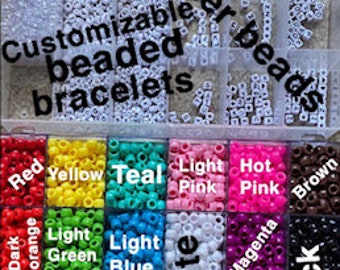 Customizable beaded bracelet