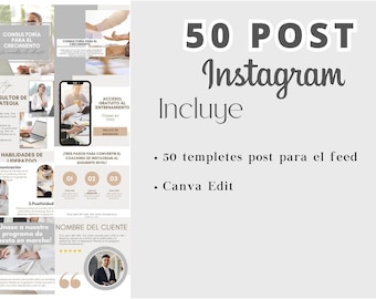 Instagram Business Posts for Canva, Corporate Templates, Feed, Business Marketing, Business Coaching, Personal Brand, and Consulting