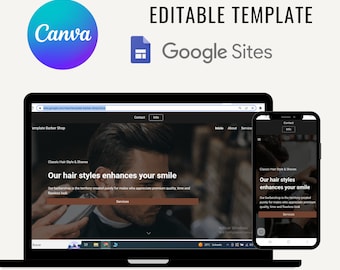 Template Google Sites Barber Shop - Theme Salon - BarberShop - Hair Salon, Barber & Beauty Shop