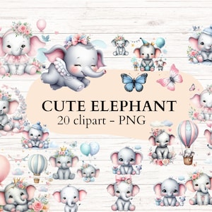 Elefante lindo baby shower png - clipart elefante - elefantes bebe - Elefante Dibujos - Elefante Acuarela bebe