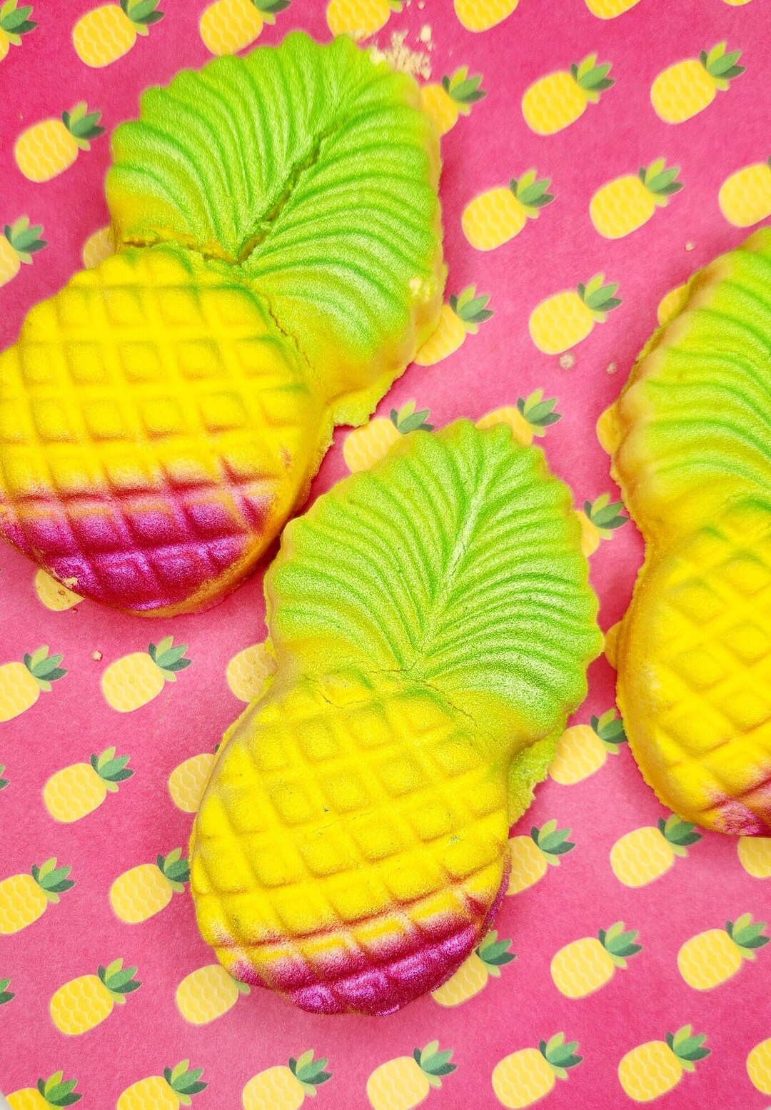 Tropical Pineapple Bath Bomb Spring Bath Bomb Skin Care Etsy