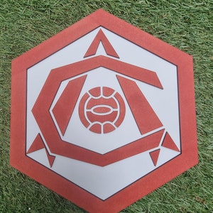 Insignia del Arsenal con efecto 3D de madera, 1936-1949