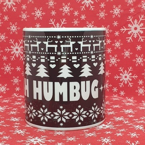 bah humbug Christmas jumper mug