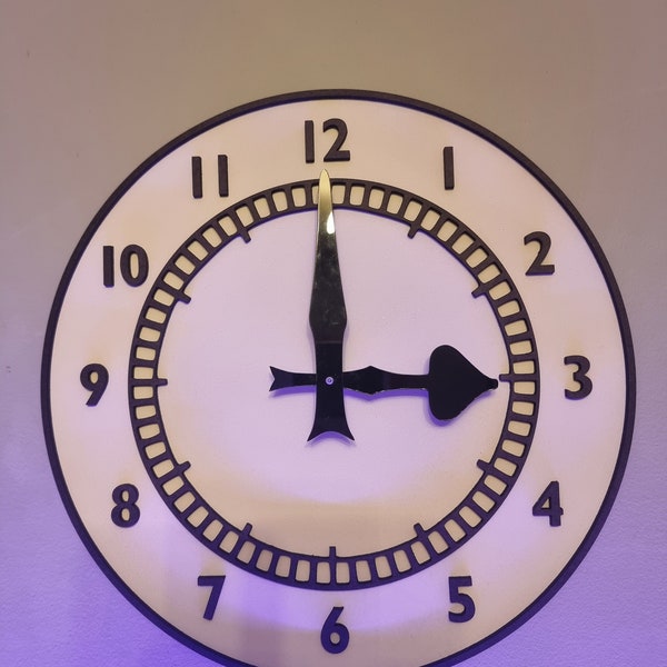 Wooden Wall Clock Etsy UK