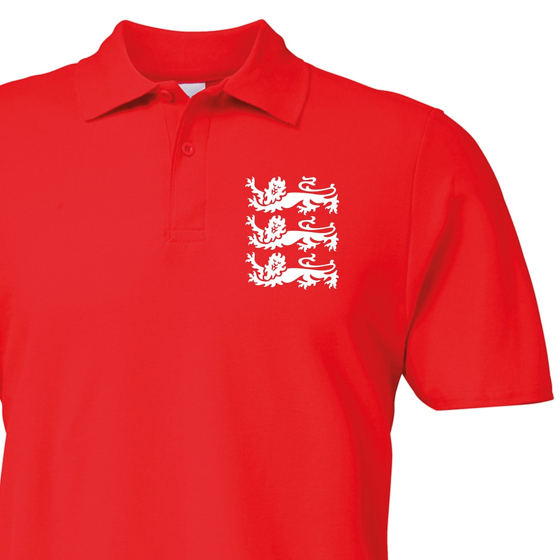 England 3 Lions Polo Shirt 3 Colours Etsy