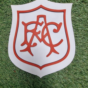 Insignia del Arsenal efecto 3D de madera 1927
