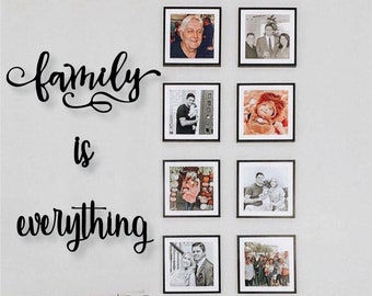 Family name sign, Family is everything sign for decoration, family sign, Farmhouse Decor, wall sign,Mothers Day Gift, living room decor