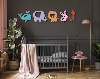 Baby room decor, Nursery room decor, Nursery Wall Art, Room ,Custom Nursery Decor,Custom Name Sign ,Baby Shower Gift,Safari Nursery Decor