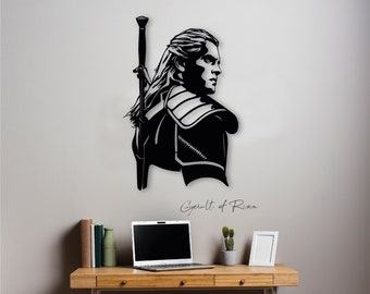 Geralt von Rivia The Witcher Schwert Holz Wanddekoration, Witcher 3 Gambeson Schwert