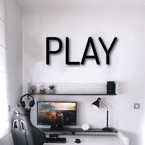 Large Wooden Letters For Wall , Wall Letters for Gameroom , Wall Letters For Nursery , Home Sign for Wall Decor , Play Sign ,Christmas Gift