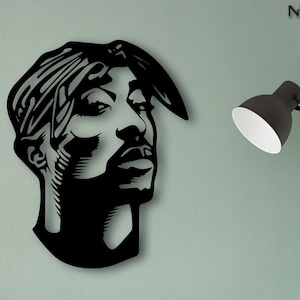 Tupac Wood Wall Art, Wood Wall Decor, Tupac Poster, Livingroom Wall Art, 2pac, Tupac Decor, Gifts For Men, Bedroom Decor, Wall Art,Rap Music